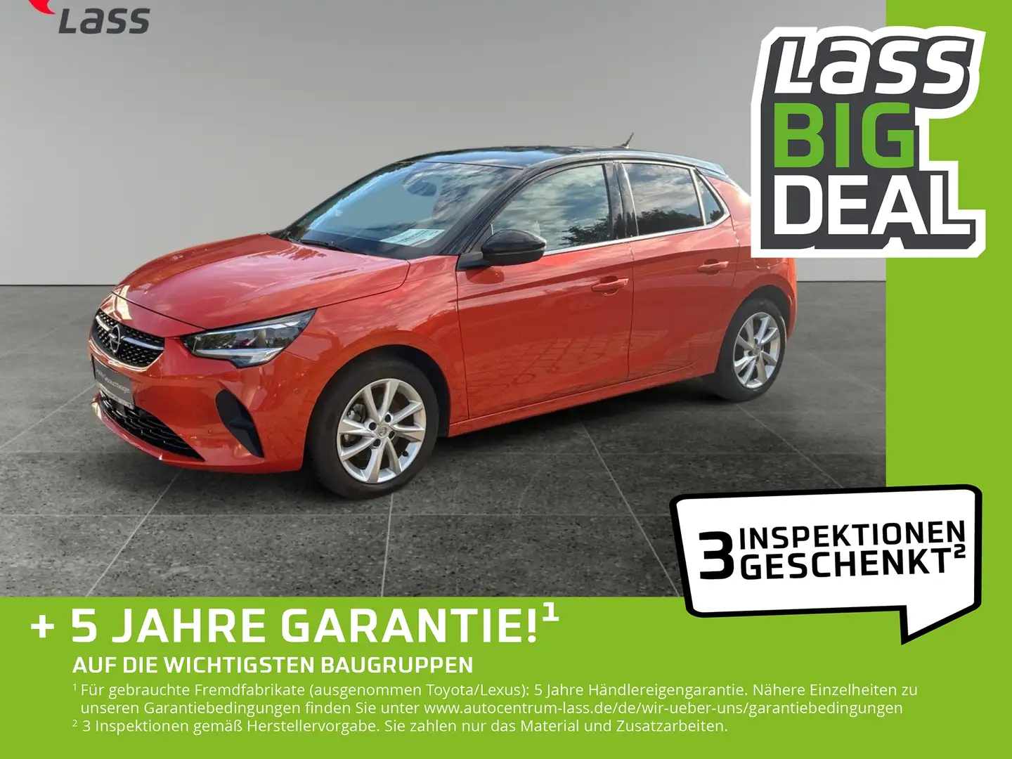 Opel Corsa F 1.2 Elegance Klima DAB SHZ Apple GJR Orange - 1