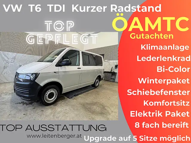 Volkswagen T6 Transporter T6 Kastenwagen KR 2,0 TDI BMT Schiebefenster, Ö...