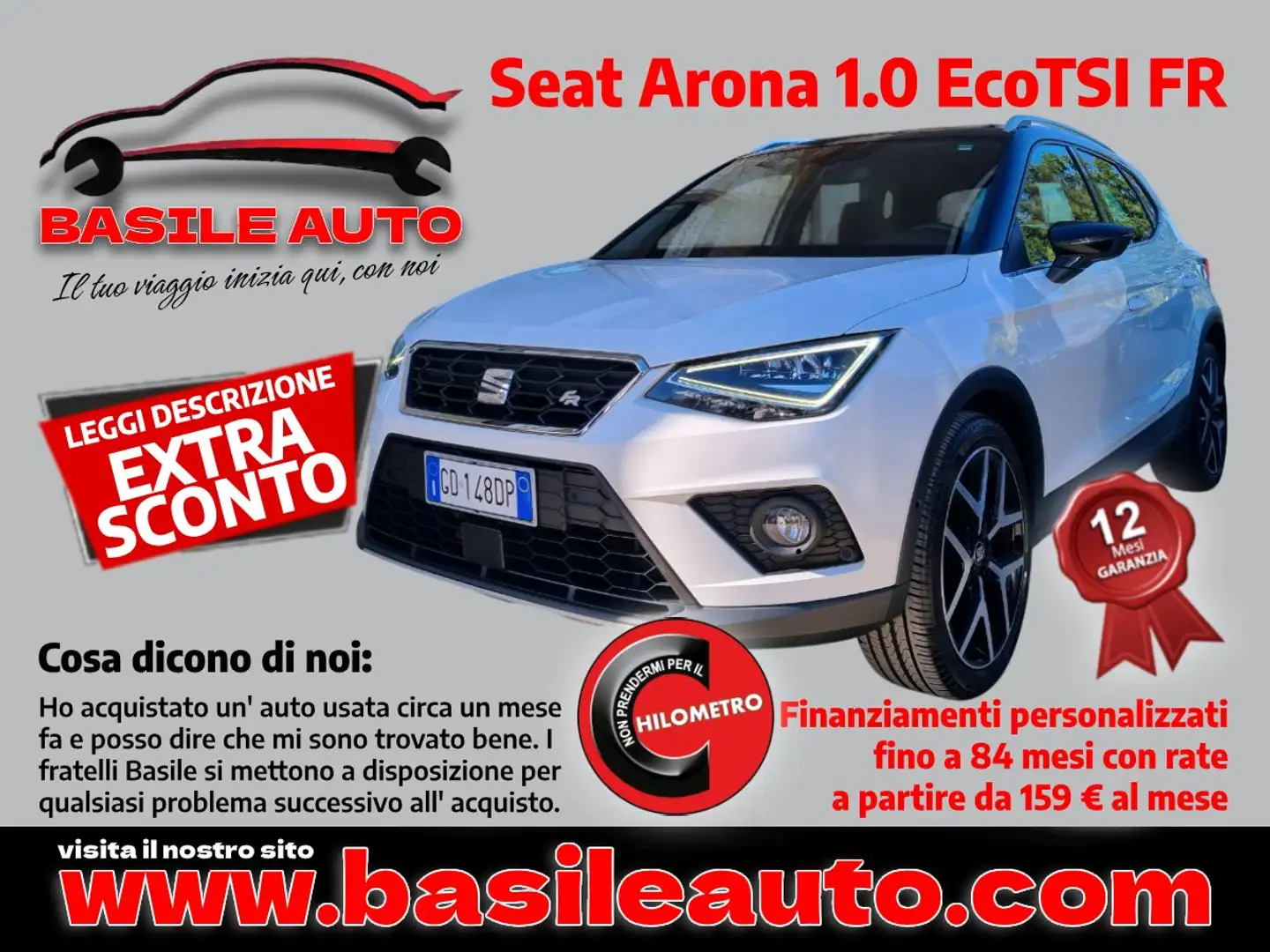 SEAT Arona Arona 2017 1.0 ecotsi FR 95cv Blanc - 1