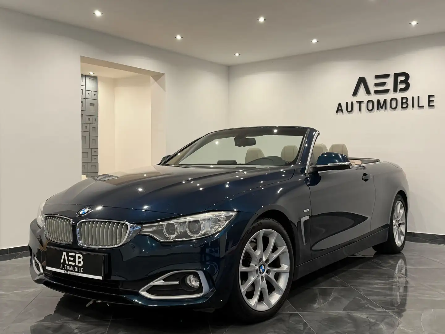 BMW 420 4er Cabrio 420d Blau - 2