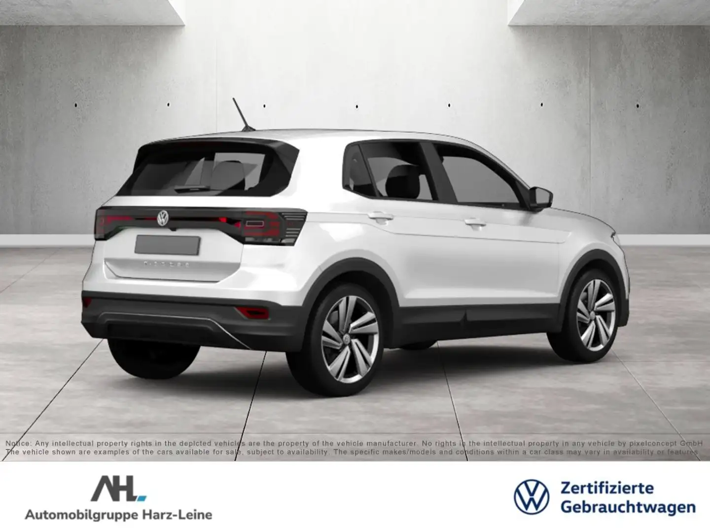Volkswagen T-Cross 1.0 TSI Style DSG LED Navi ACC RFK PDC SHZ Weiß - 2