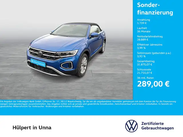 Volkswagen T-Roc Cabriolet 1.5 STYLE CAM ACC LM17 NAVI