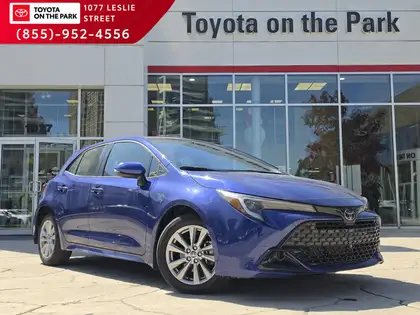 Blue 2025 Toyota Corolla Hatchback SE FWD Hatchback Front-Wheel Drive Continuously Variable Transmission