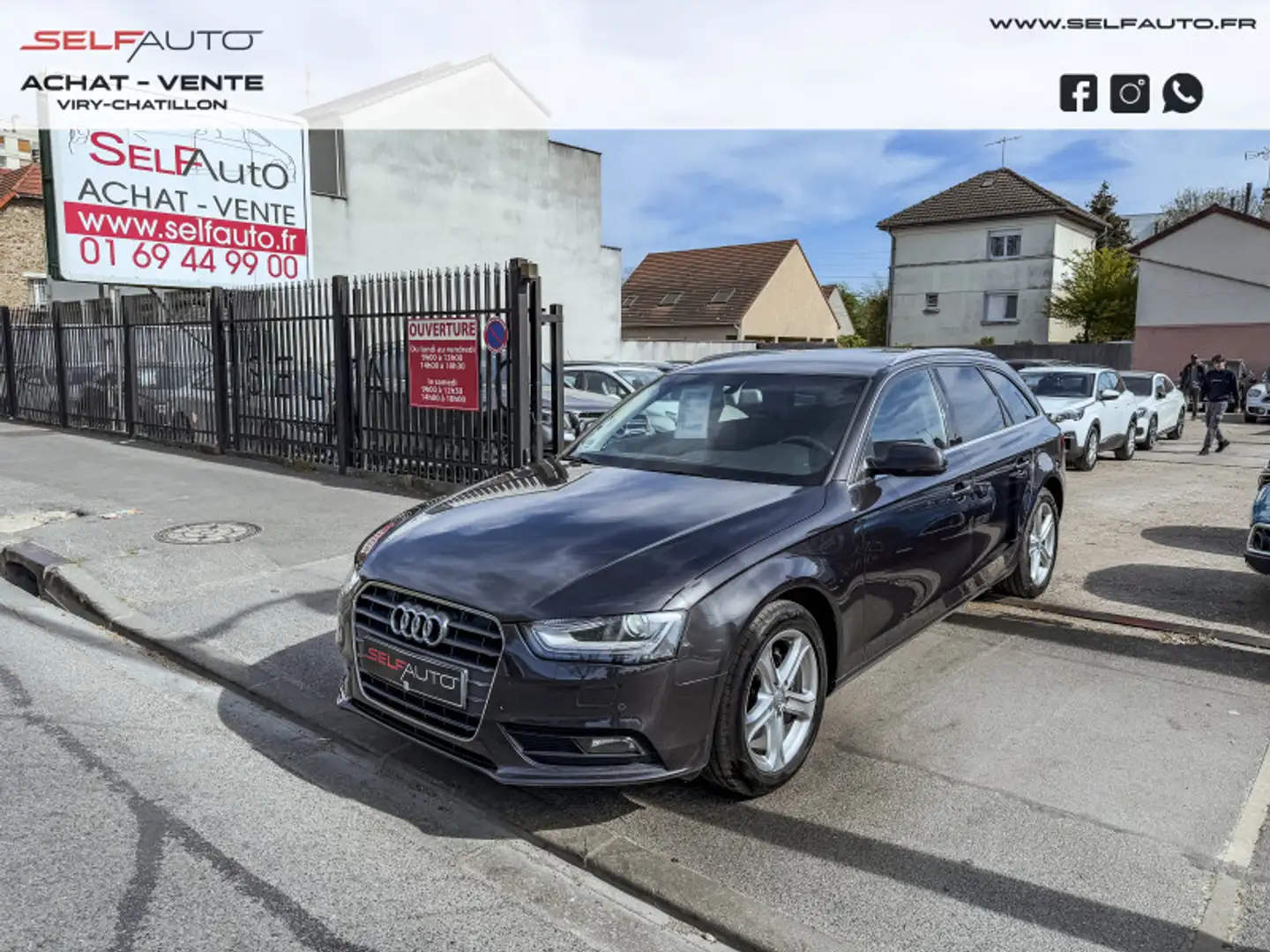 Audi A4 2.0 TDI 143CH DPF AMBITION LUXE Gris - 1