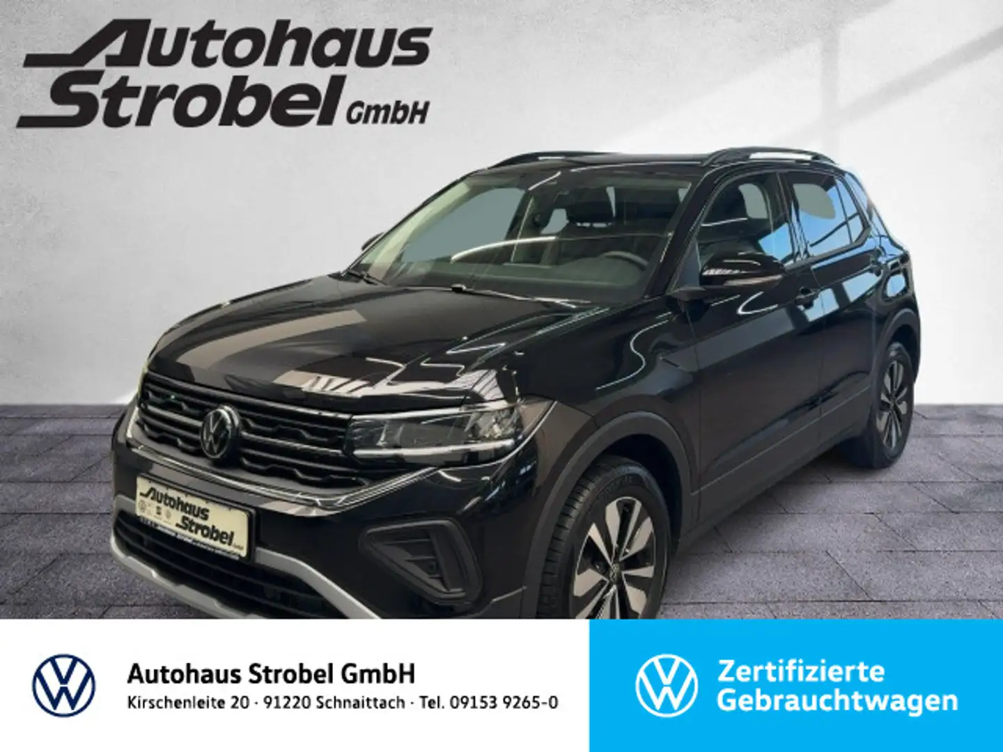 Volkswagen T-Cross 1.0 TSI "GOAL" ab 3,99% ACC Navi LED Cli Noir - 1