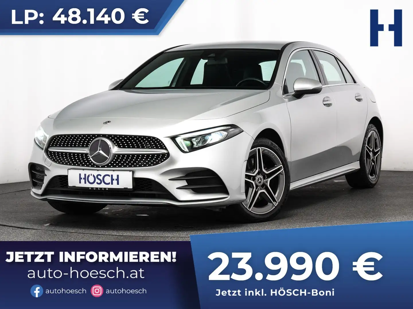 Mercedes-Benz A 250 e AMG 18" LED NAV ALCANTARA CARPLAY ++ Silber - 1