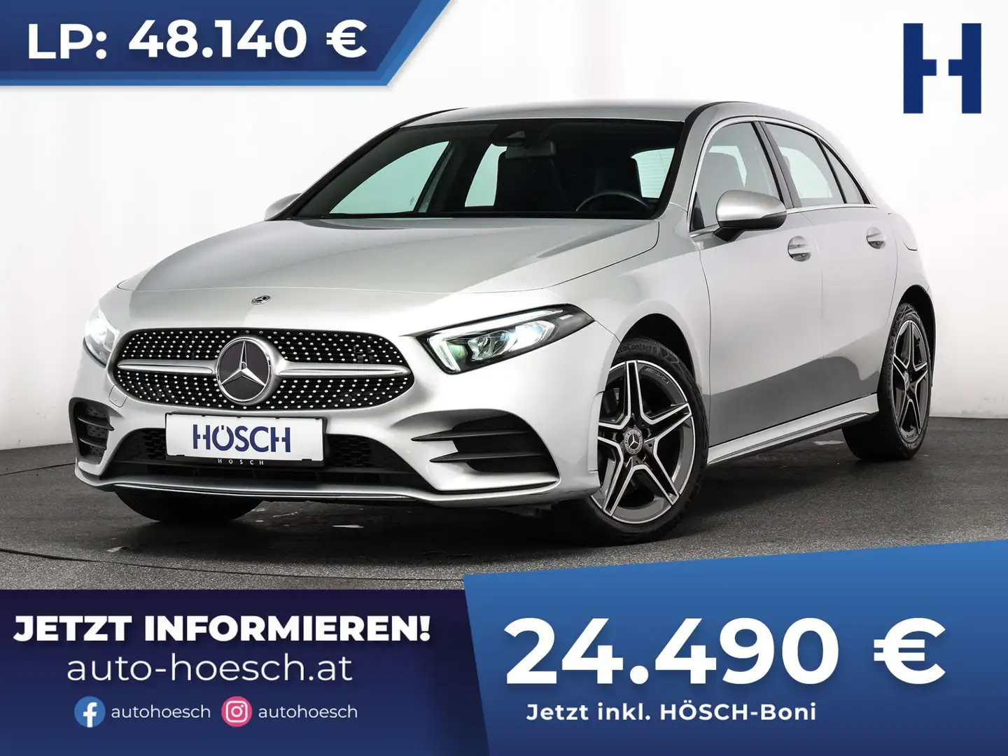Mercedes-Benz A 250 e AMG 18" LED NAV ALCANTARA CARPLAY ++ Silber - 1