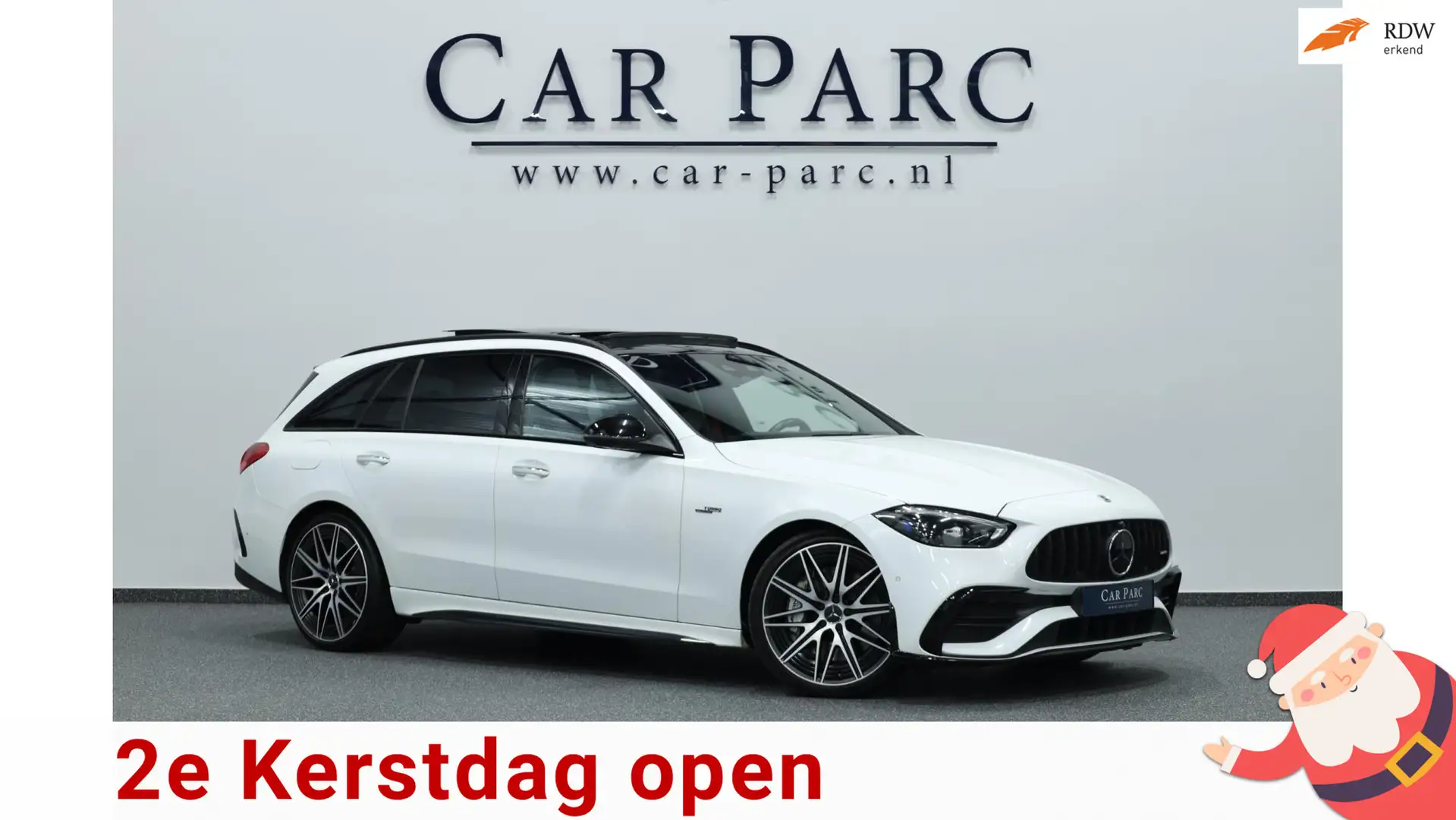 Mercedes-Benz C 43 AMG 4MATIC 408+PK BTW/VIRTUAL/SFEER/PANO/LEER+S.VERWAR Blanc - 1
