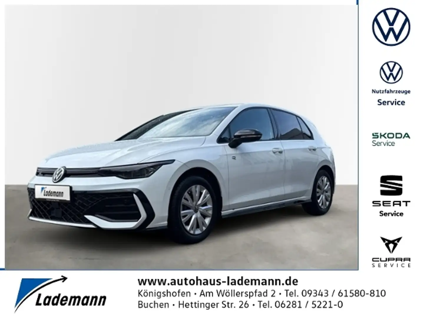 Volkswagen Golf 2.0 TDI DSG R-LINE AHK+LED+NAVI.+KAMERA+ACC Weiß - 1