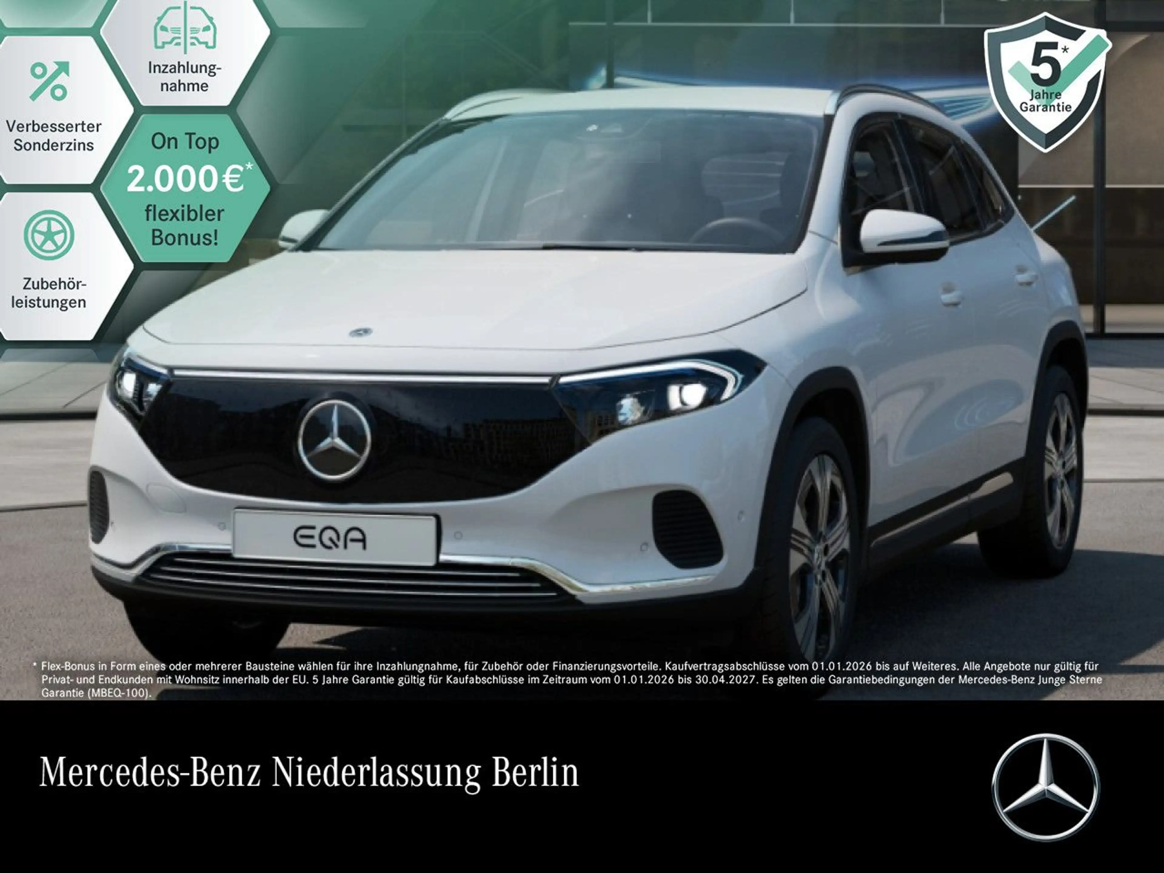 Mercedes-Benz EQA 300 4M PROG+ADVANCED+AHK+KAMERA+SPUR