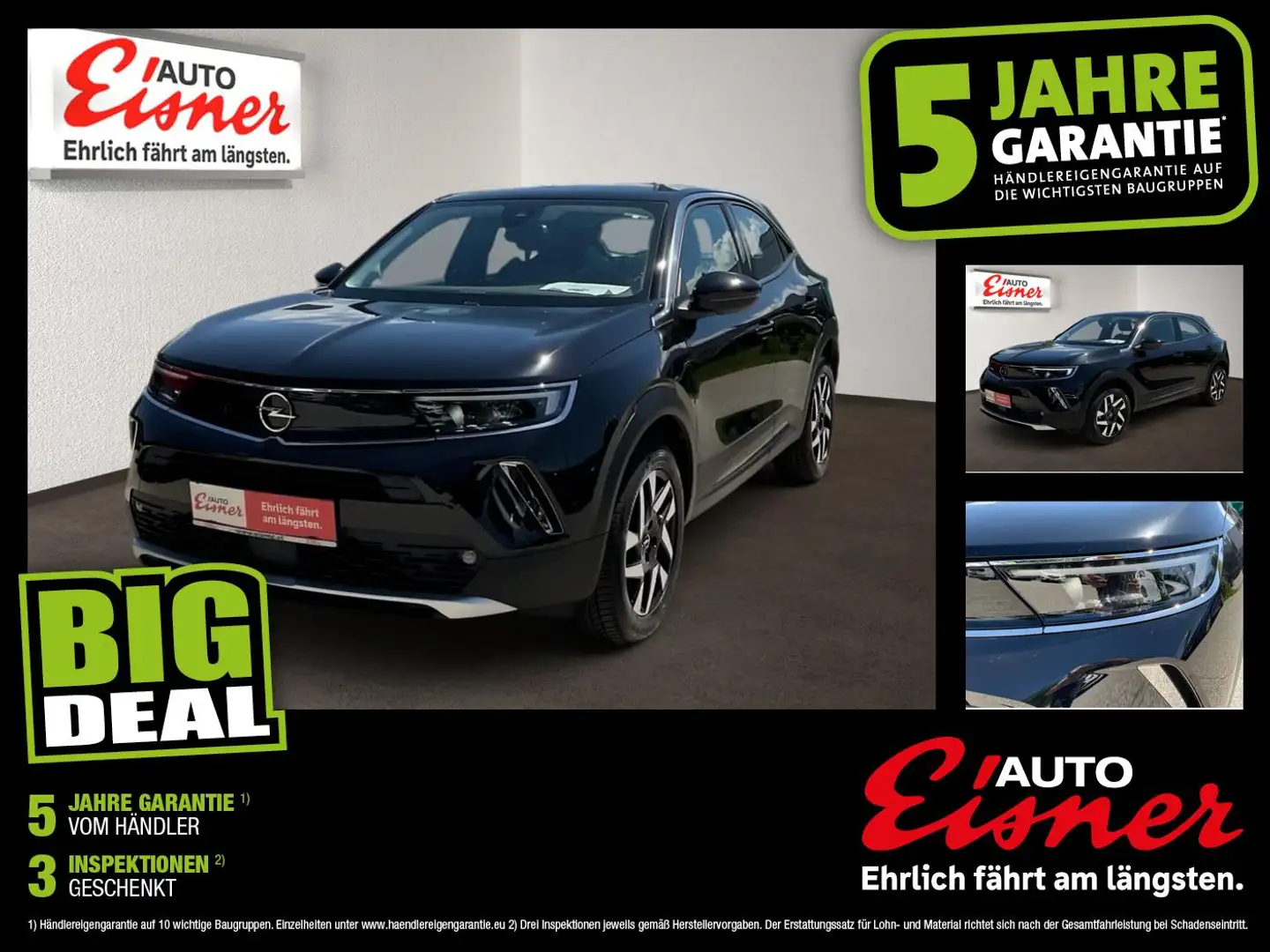 Opel Mokka 1.2 Turbo Elegance DynLicht Fernlichtass. Schwarz - 1