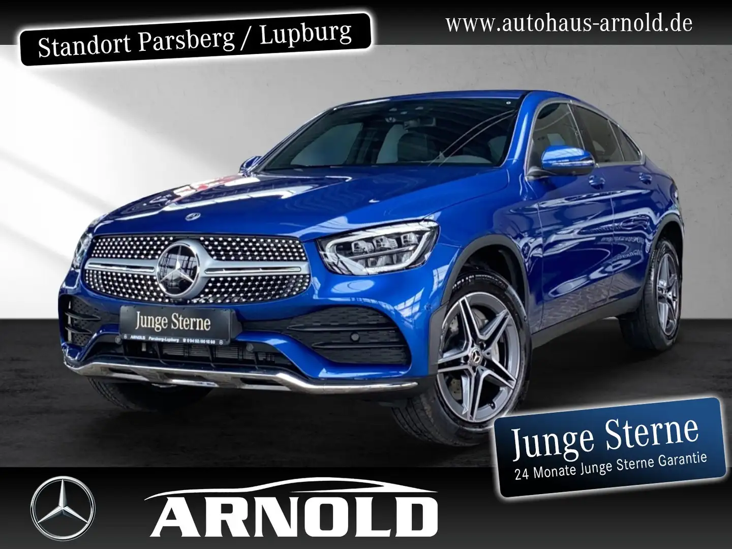 Mercedes-Benz GLC 300 GLC 300 de 4M Coupe AMG Line AHK SHD 360° Distr. Bleu - 1