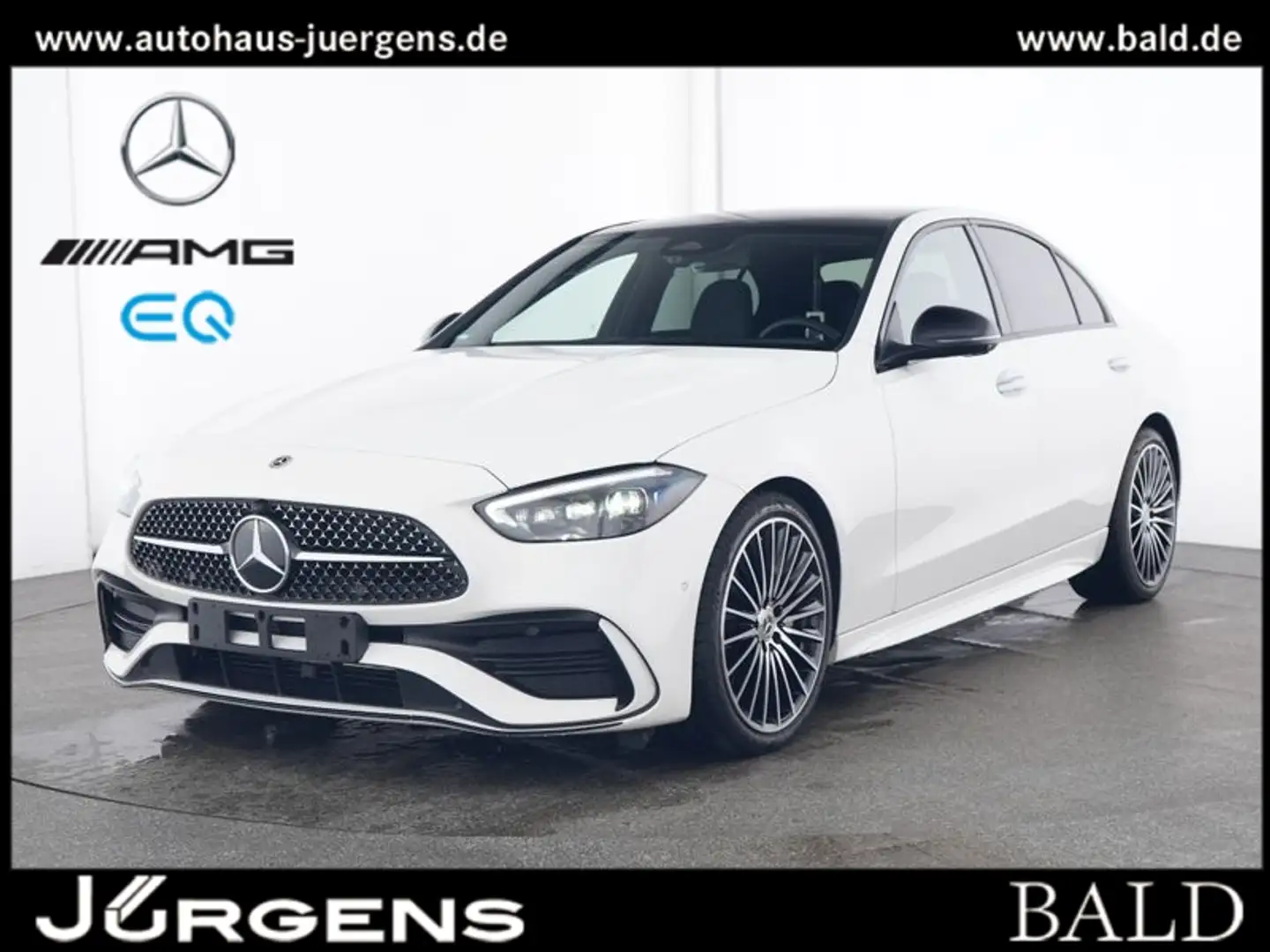 Mercedes-Benz C 300 d AMG-Sport/360/Pano/Burm/Night/Distr/19' Weiß - 2