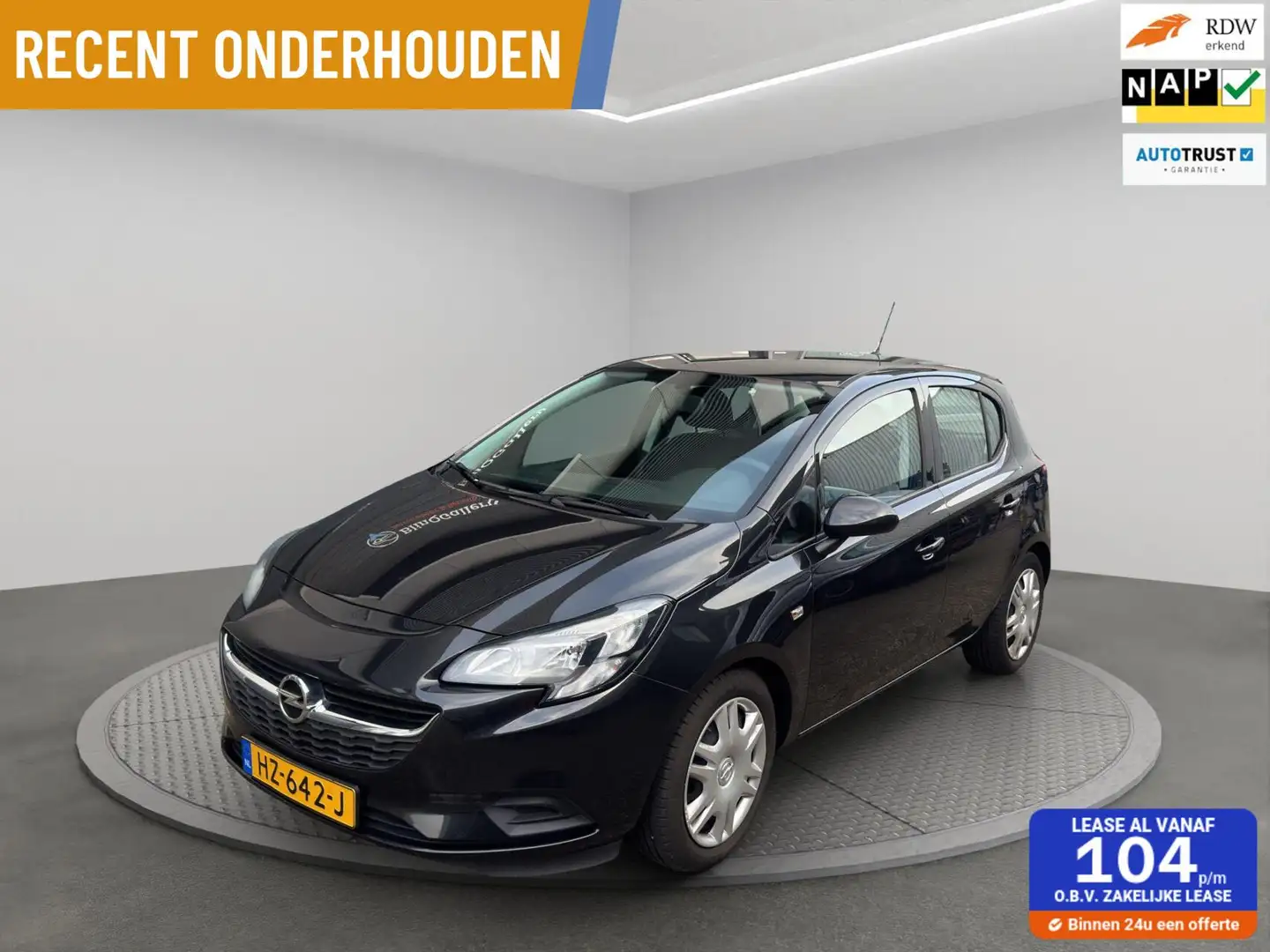 Opel Corsa 1.0 Turbo Edition | NW apk |Onderhoud| Elek ramen Zwart - 1