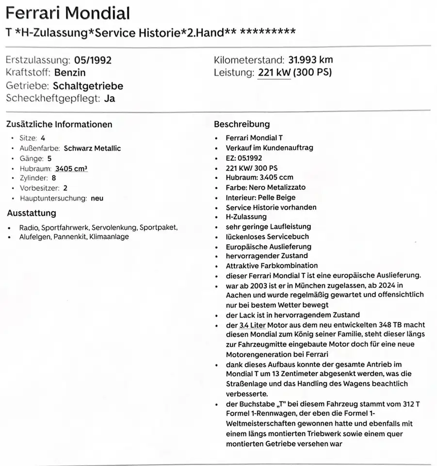 Ferrari Mondial T *Leder* *Cabrio* *inkl Wertgutachten*, foto 11