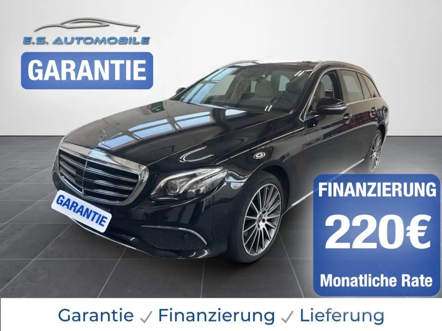 Mercedes-Benz E 220 E220d T 4Matic Exclusive GARANTIE/LEDER/NOTBREMS Noir - 1