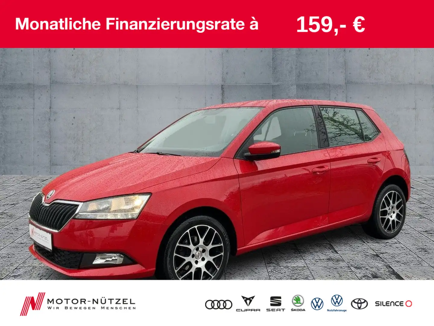 Skoda Fabia 1.0 TSI COOL PLUS SHZ+PDC+DAB+NSW+BT+16" Rot - 1