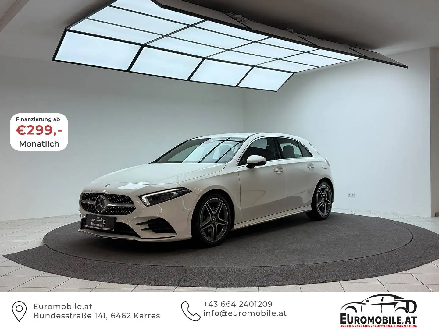 Mercedes-Benz A 200 d AMG-Line *KEYLESS*TOTW*ACC*S-BEL*RFK*BURMESTER* Weiß - 1