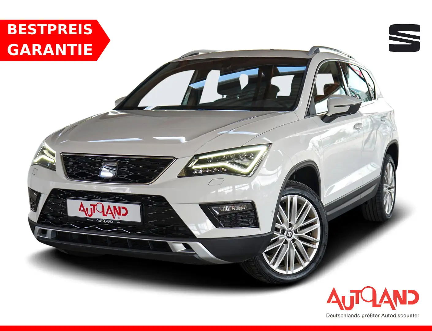 SEAT Ateca 1.6 TDI Xcellence Navi LED Klimaaut. PDC Bianco - 1