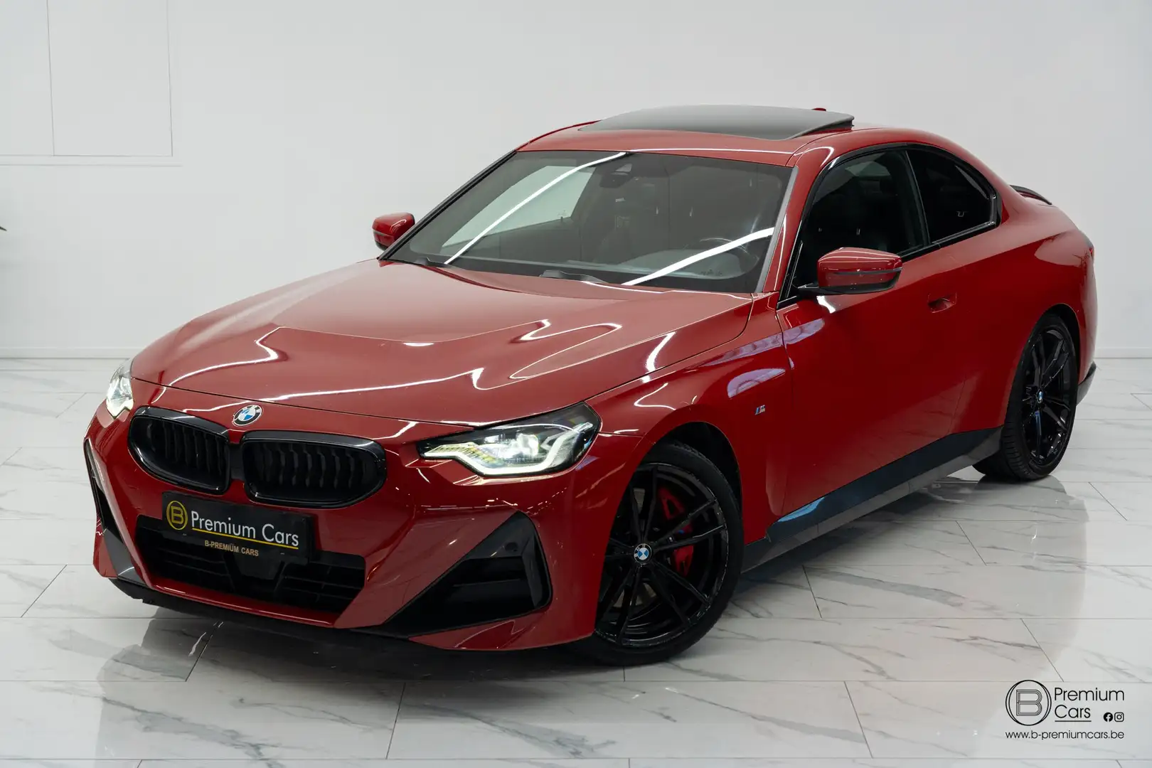 BMW 220 i Coupe Aut. M Sport! Camera, Pano, Hifi, Topper! Rouge - 2