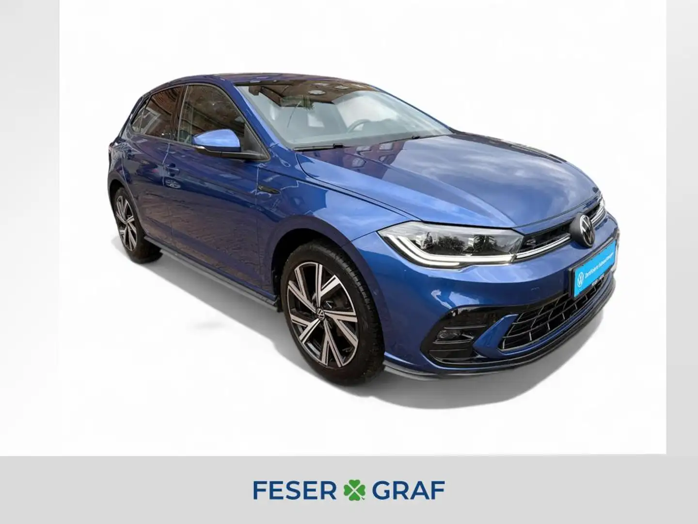 Volkswagen Polo R-Line 1,0 l TSI DSG/LED/Rear View/Sitzhzg./Navi Blau - 1