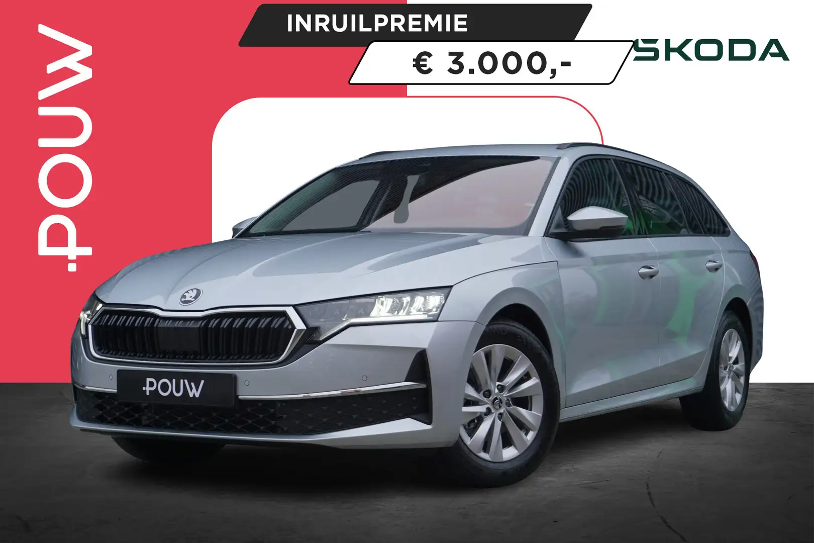 Skoda Octavia Combi 1.5 TSI 115pk Edition | Trekhaak | Cruise Co Zilver - 1