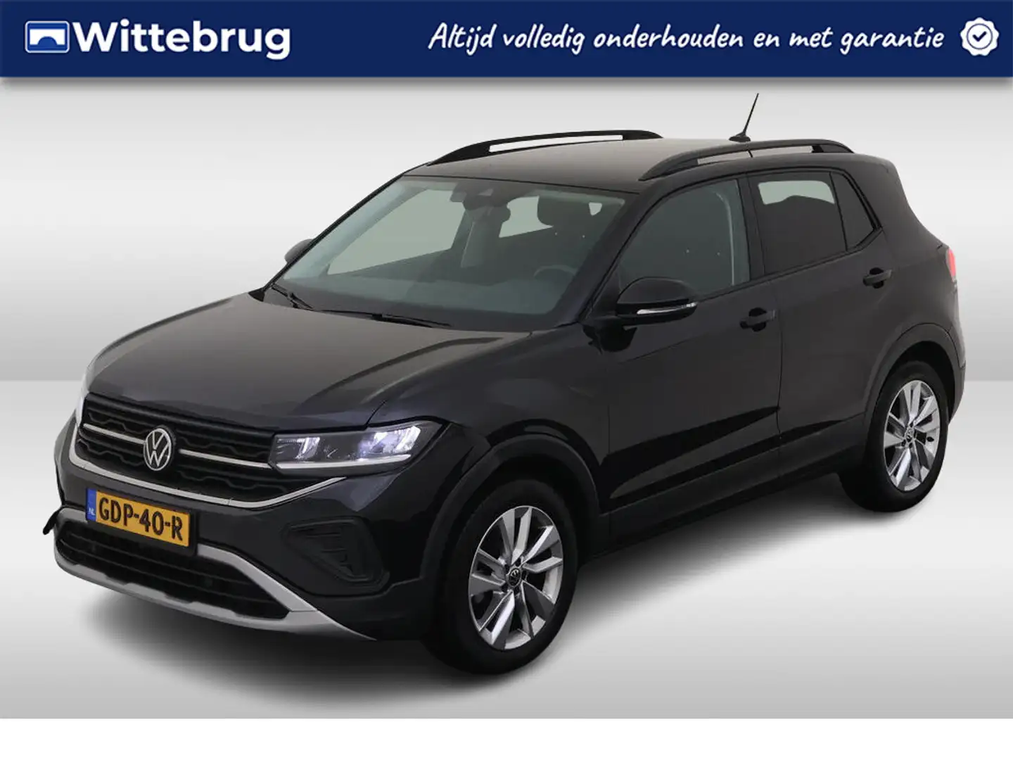Volkswagen T-Cross 1.0 TSI Life Edition / FABRIEKSGARANTIE T/M 6-2028 Zwart - 1