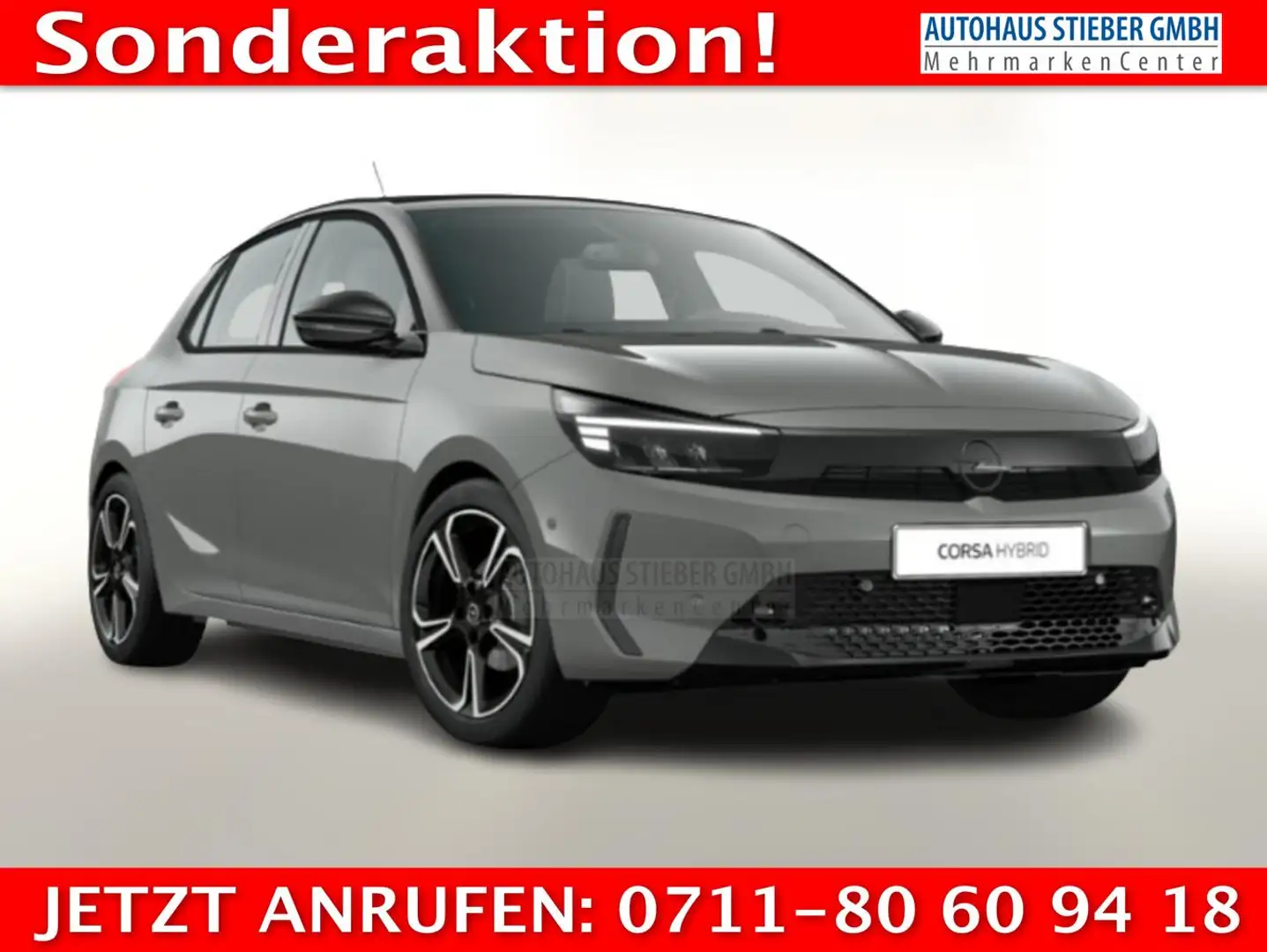 Opel Corsa GS Hybrid 145 LED KomfortP TechP PDC Temp 107 k... Grau - 1
