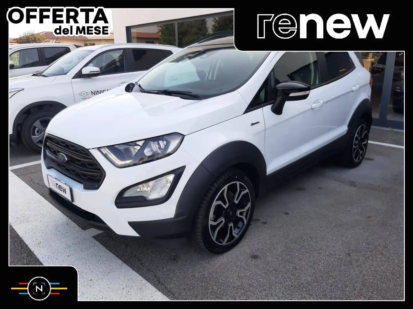 Ford EcoSport 1.0 ecoboost Active Pelle/CarPlay/Sensori/31000KM Bianco - 1