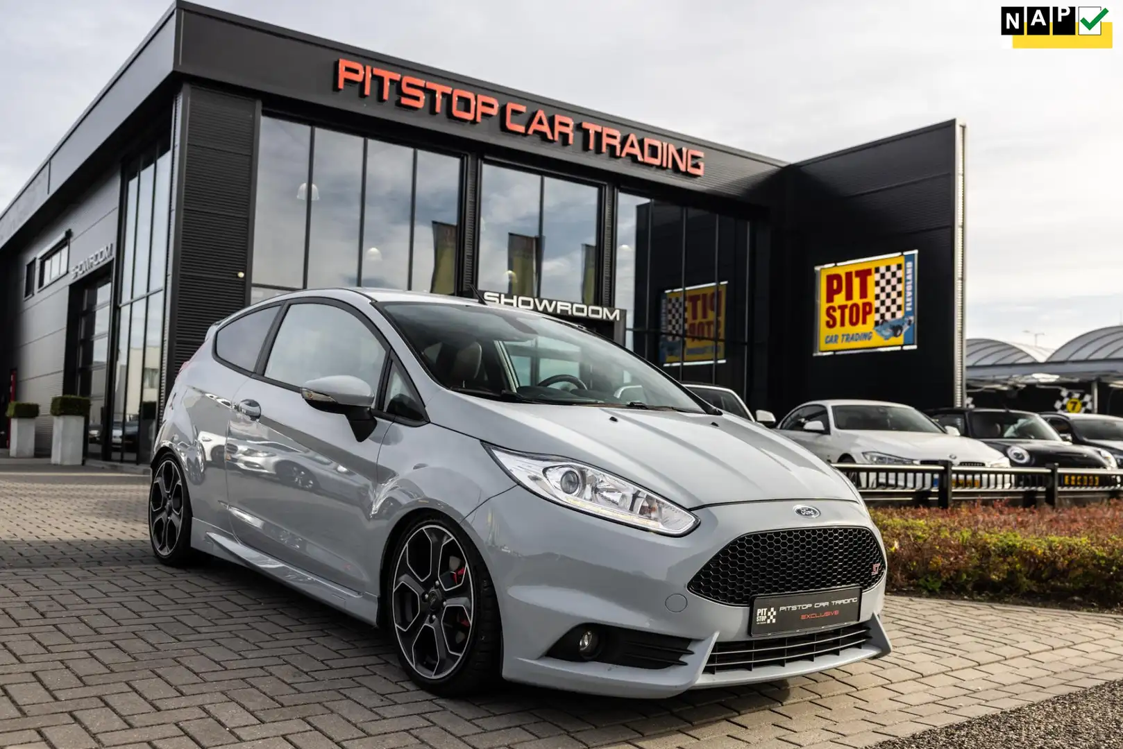 Ford Fiesta 1.6 ST200, 250pk, Cruise, Sportcat, Cruise, Goed o Grijs - 1