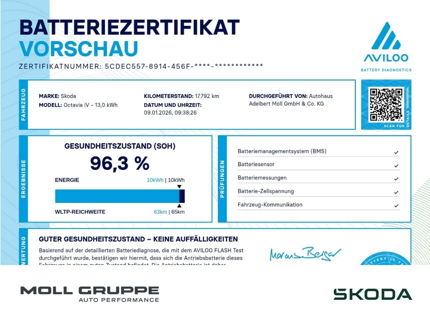 Skoda Octavia Combi 1.4 eTSI eHybrid DSG Ambition AUT Blau - 1
