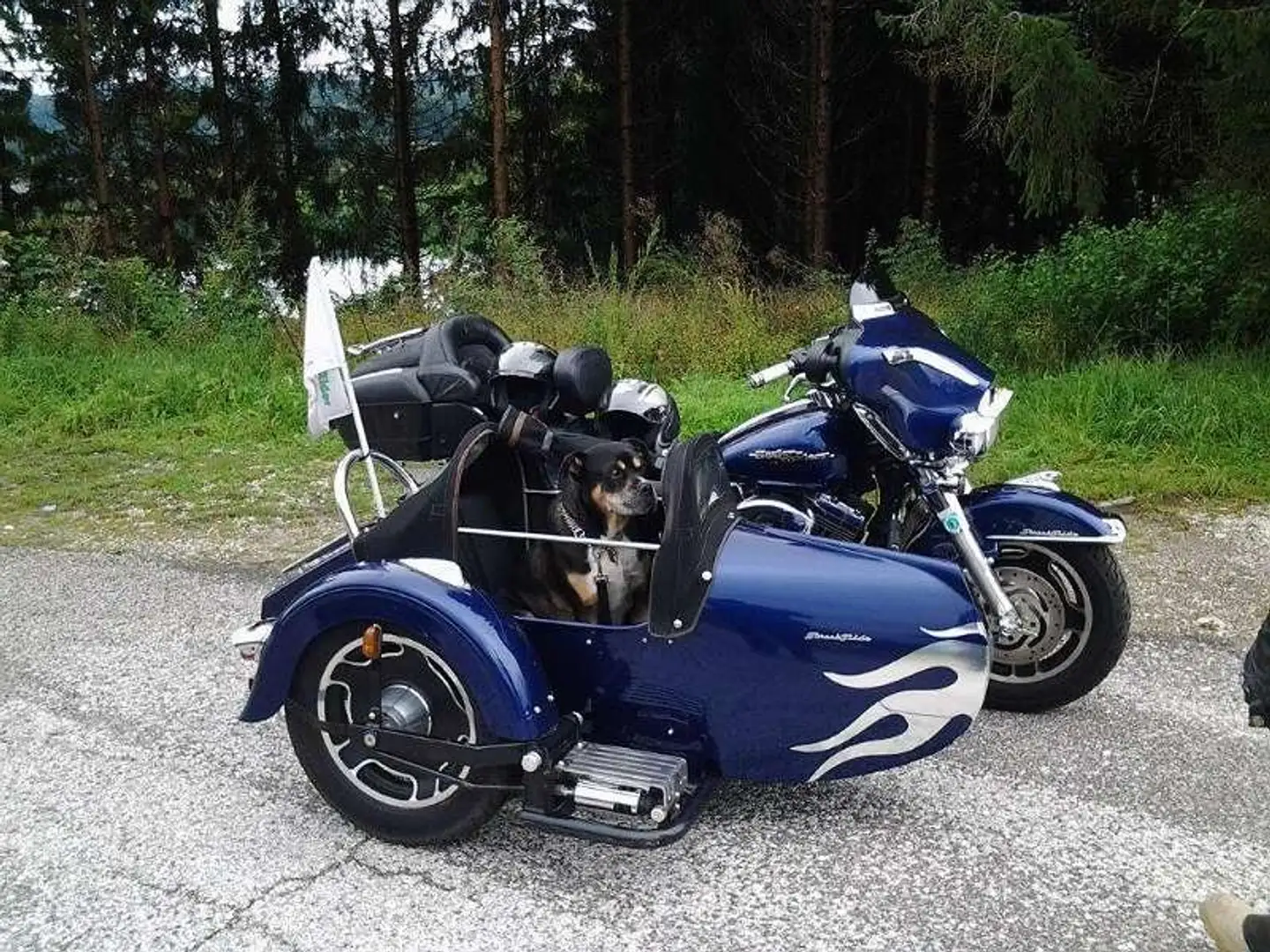 Harley-Davidson Street Glide Gespann Bleu - 1