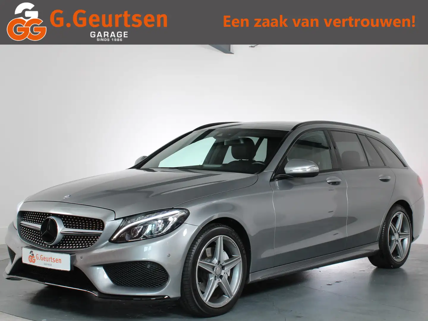 Mercedes-Benz C 200 Estate AMG-line, LED koplampen, Lederen bekleding, Grigio - 1