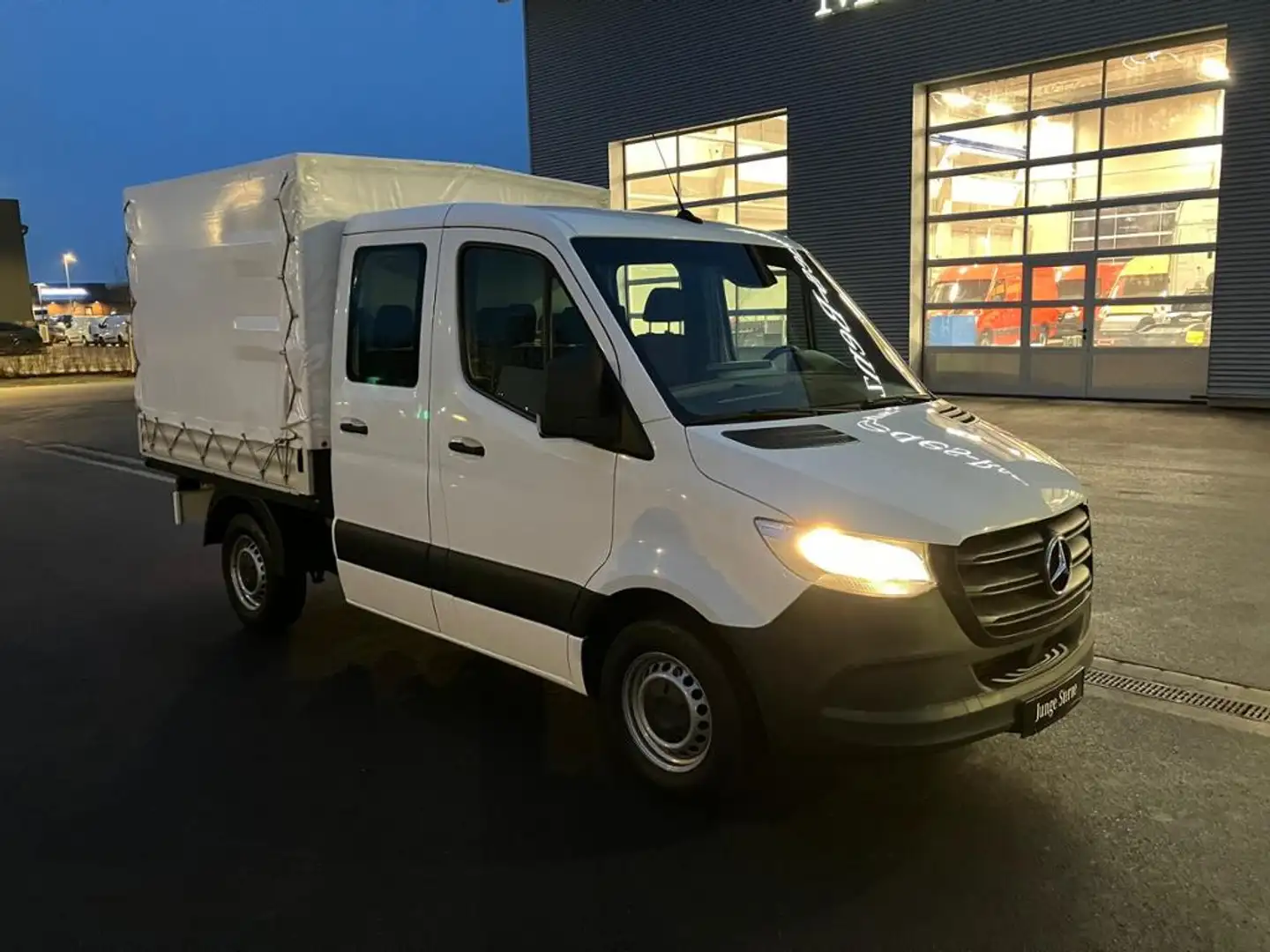 Mercedes-Benz Sprinter 215 DoKa Pritsche Plane L1 *MBUX*Klima*Temp* Weiß - 2