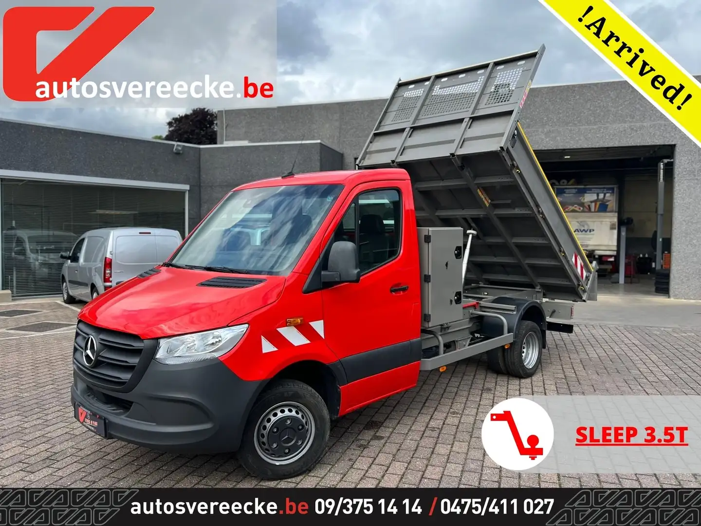 Mercedes-Benz Sprinter 514 KOFFER-KIPPER(25.950€ex)MTM 7 T SL 3.5 T Rood - 1