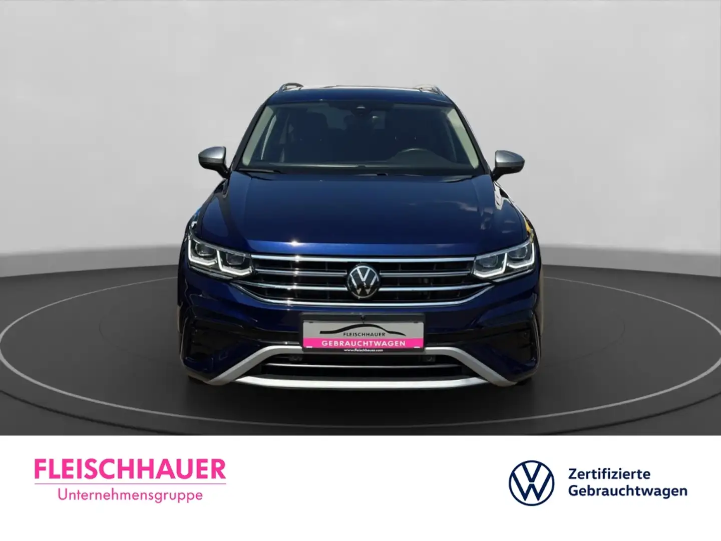 Volkswagen Tiguan Allspace Elegance 2,0TDI 4Motion StHz+AHK+Pano+Navi+CarPlay Bleu - 2
