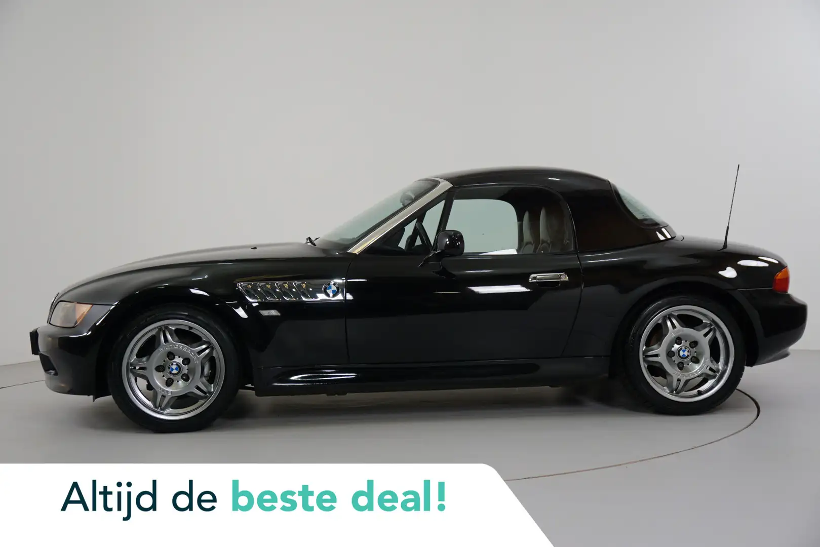 BMW Z3 Roadster 1.8 | Leer | Hardtop | M-sportvelgen | Zwart - 1