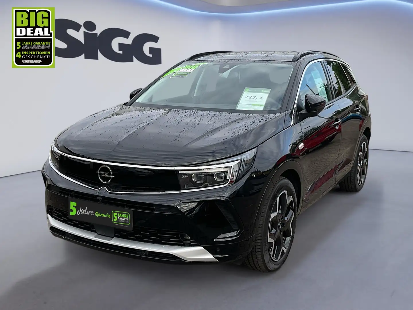 Opel Grandland 1.2 Turbo Elegance FLA ParkAss. SpurH Schwarz - 2