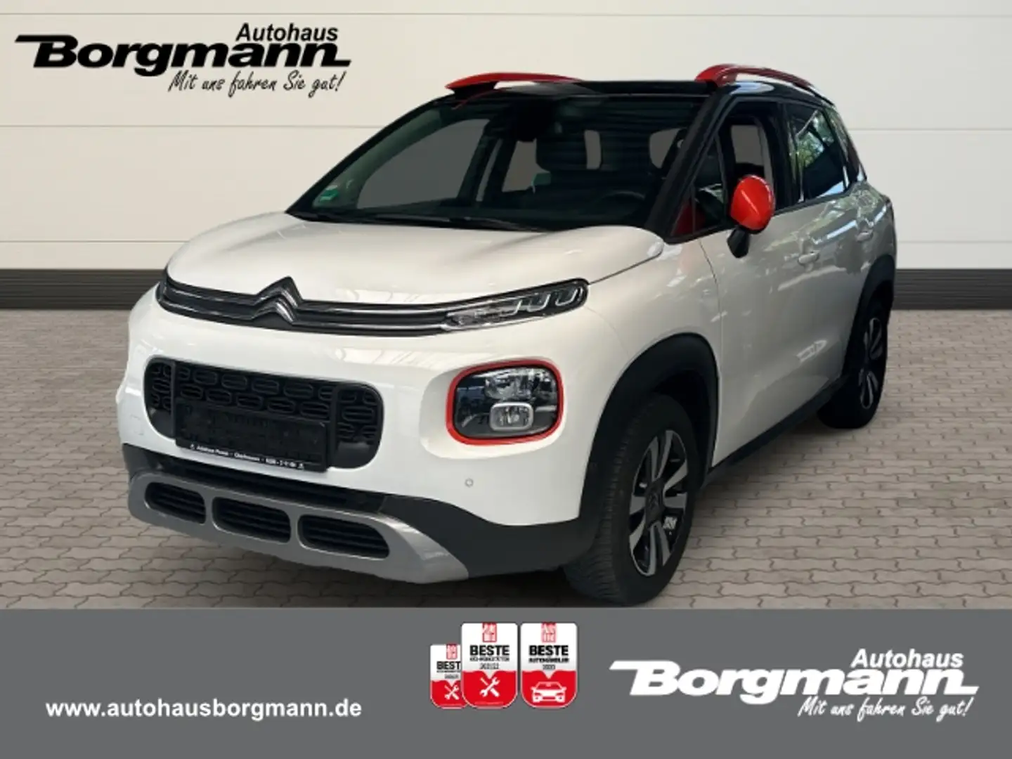 Citroen C3 Aircross Shine 1.2 PureTech 110 EU6d El. Panodach Navi Appl Weiß - 1