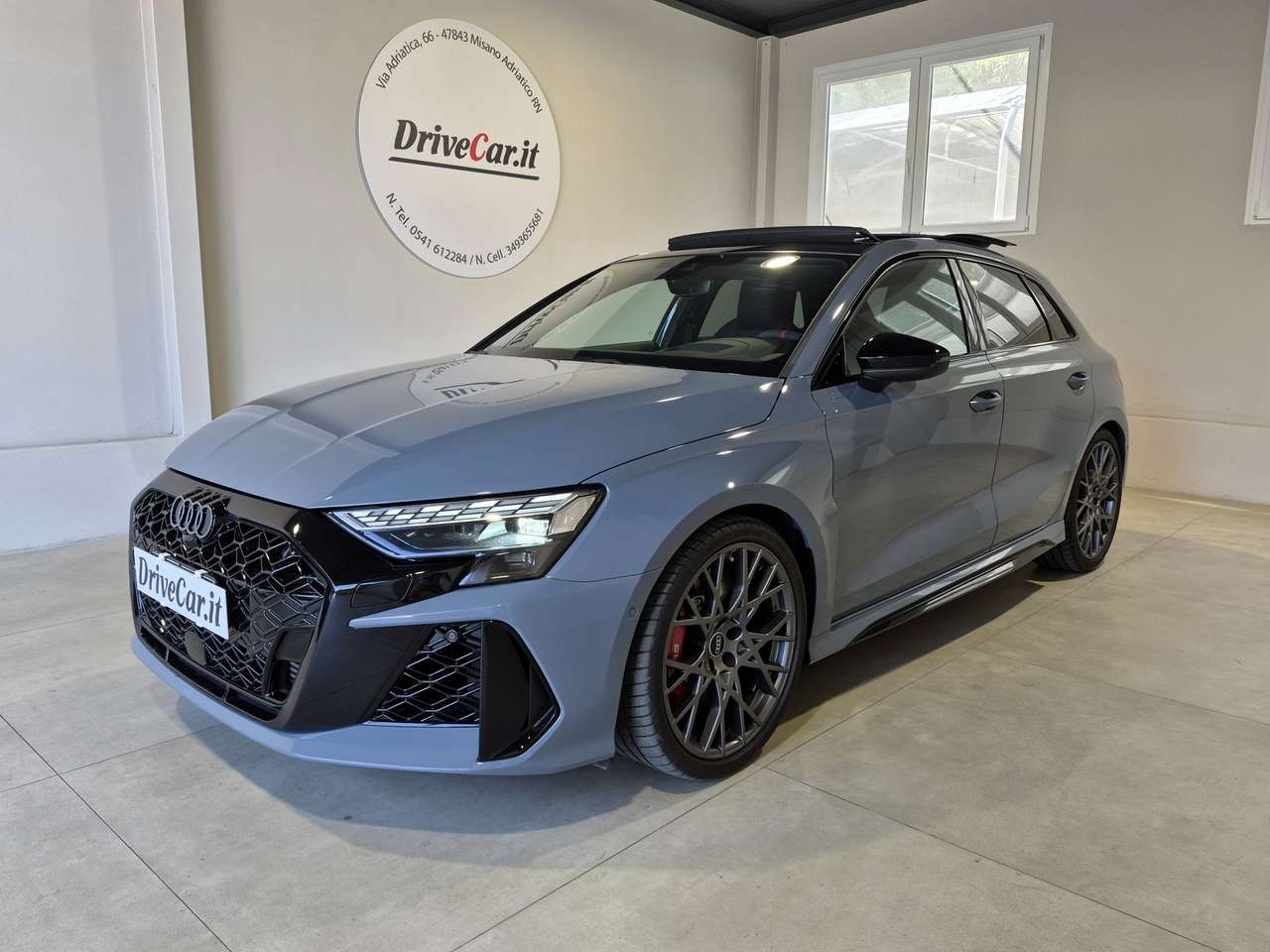 Audi RS3 SPB SCARICHI TETTO MATRIX CARBONIO SONOS PELLE ACC PINZE ROSSE C19  280KM/H