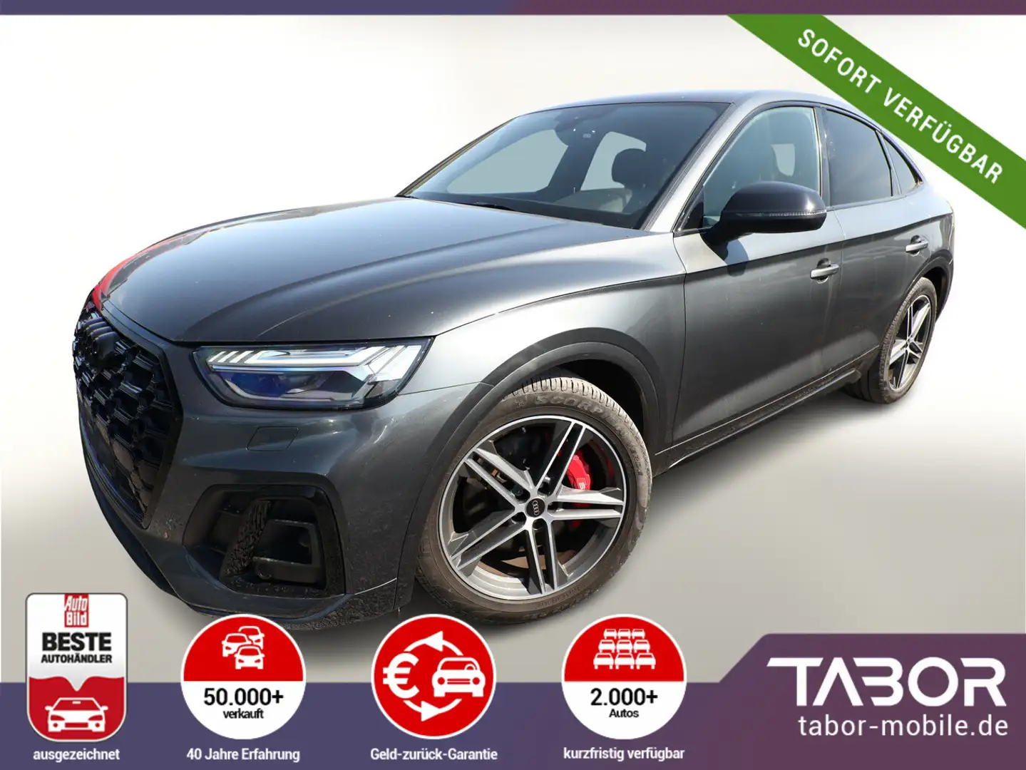 Audi SQ5 Sportback Nav+ OLED StandH PanoD Leder TourP Gris - 1