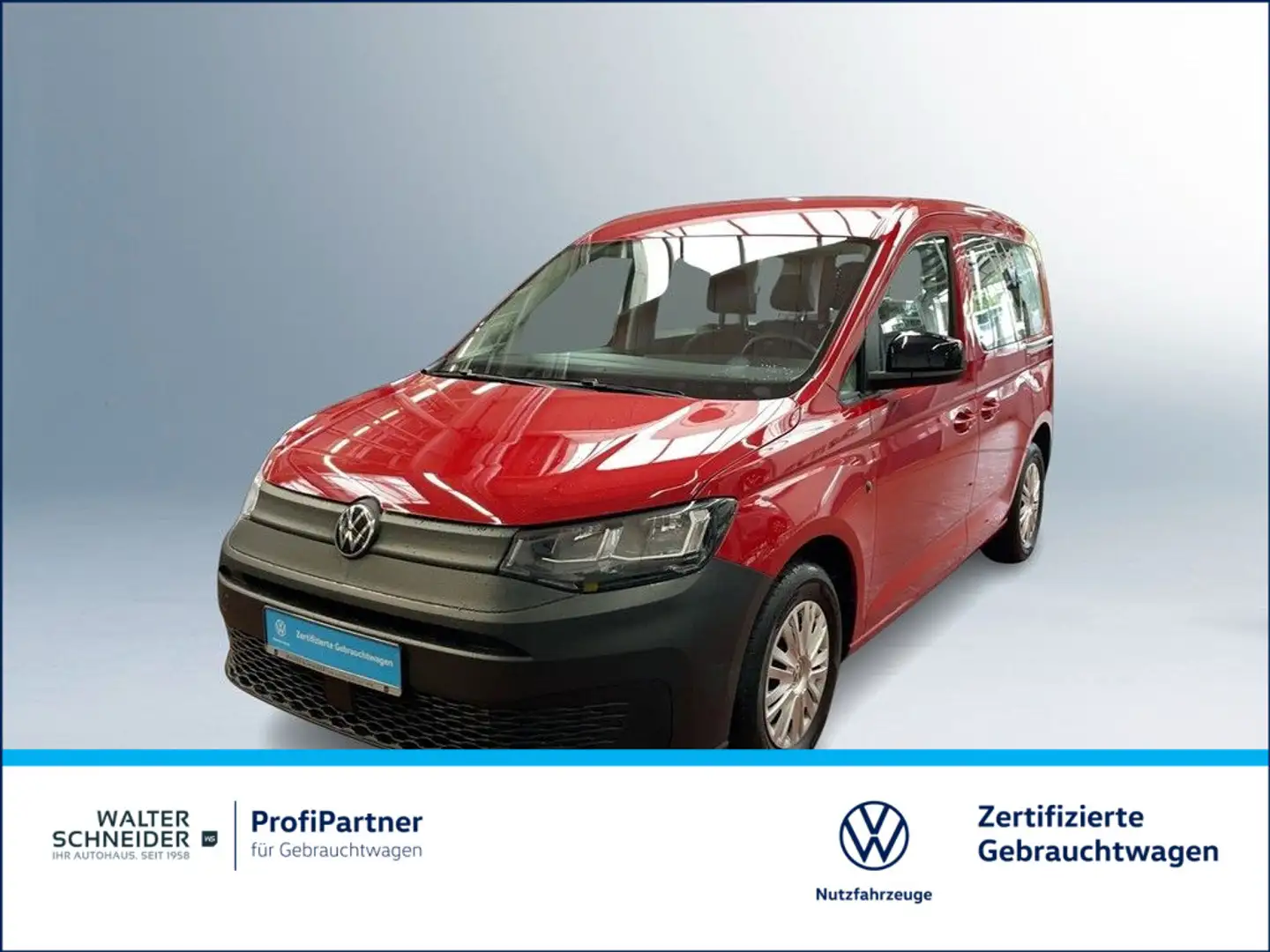 Volkswagen Caddy 2.0 TDI Kombi Klima AHK starr Rot - 1