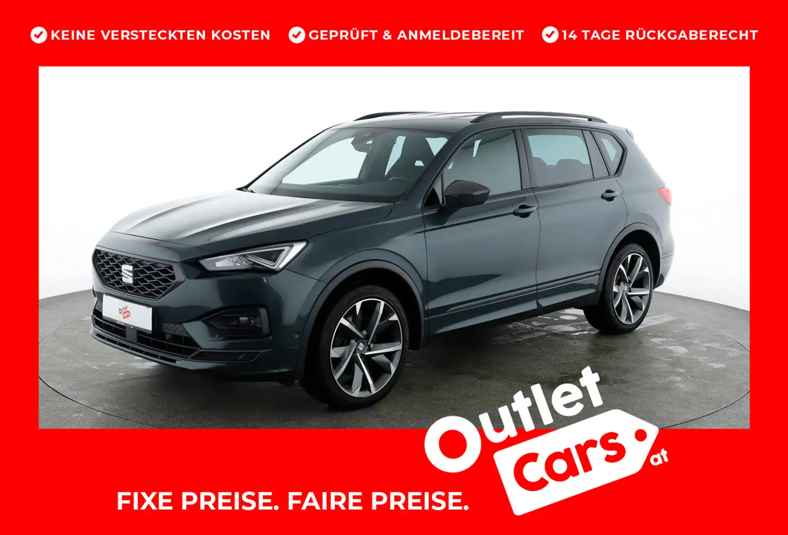 SEAT Tarraco FR 2.0 TDI DSG 4Drive Grün - 1