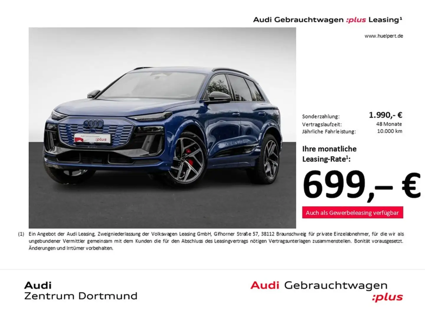 Audi Q6 e-tron performance S LINE edition one blue 21Z Albastru - 1
