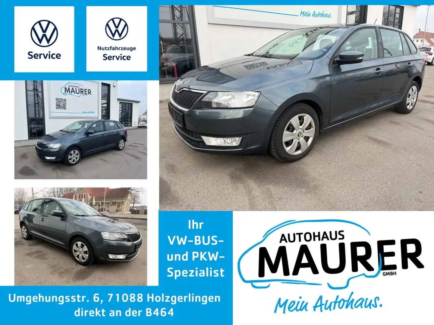 Skoda Rapid/Spaceback Rapid Spaceback 1,4 TDI Ambition Sitzheizung PDC Šedá - 1
