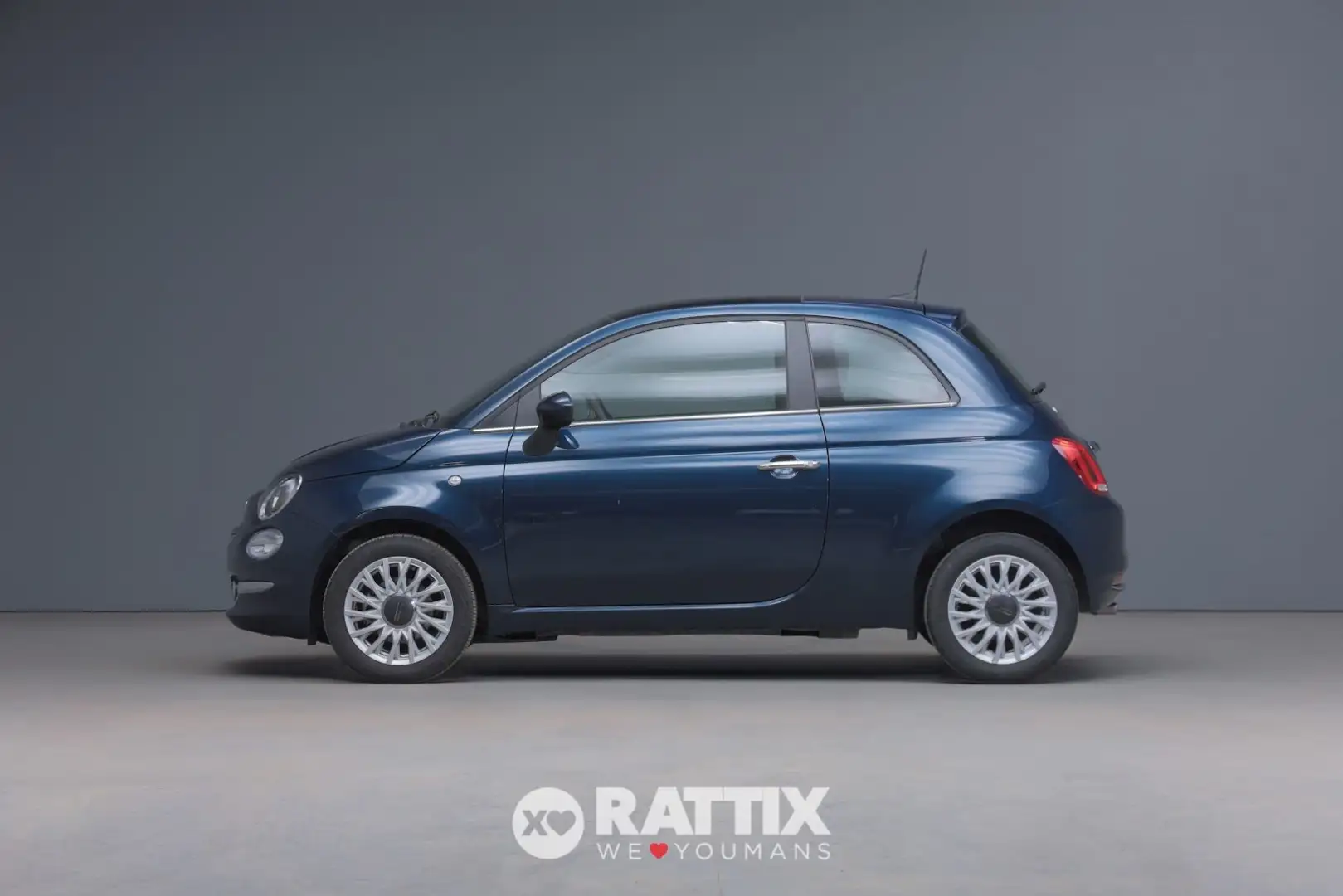 Fiat 500 1.0 Hybrid 70CV Dolcevita + tetto panoramico Bleu - 2