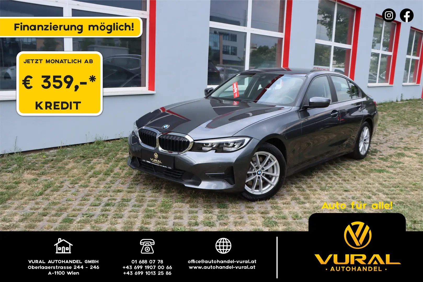 BMW 330 330 d Advantage|Sportsitze|Sport/Leder|PDC|LED| Gris - 1