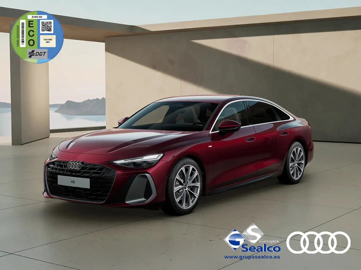 Audi A6 2.0TDI S line S tronic 150kW Rojo - 1