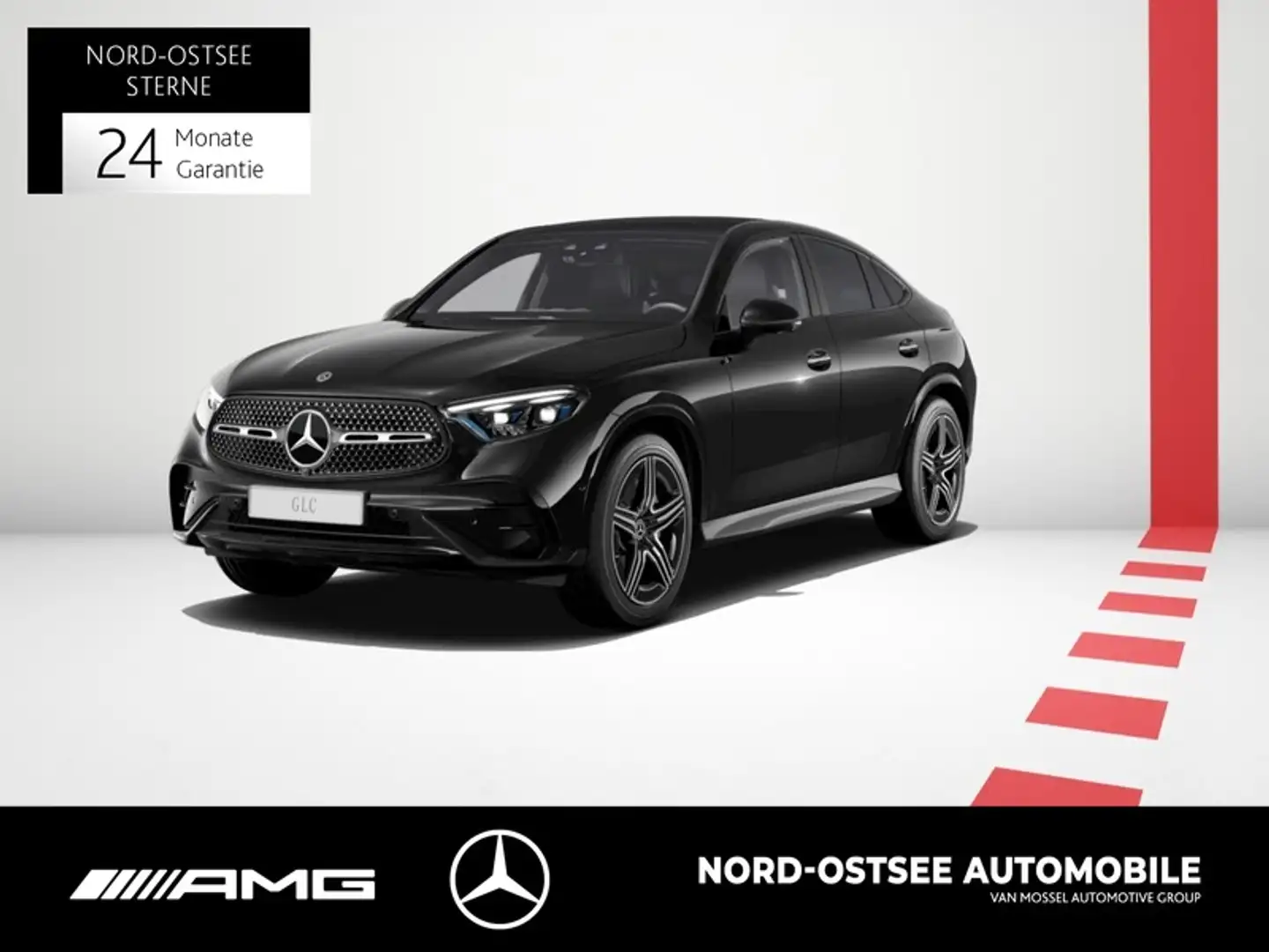 Mercedes-Benz GLC 220 d 4M COUPÈ AMG PANO 360° AHK SHZ NIGHT Schwarz - 1