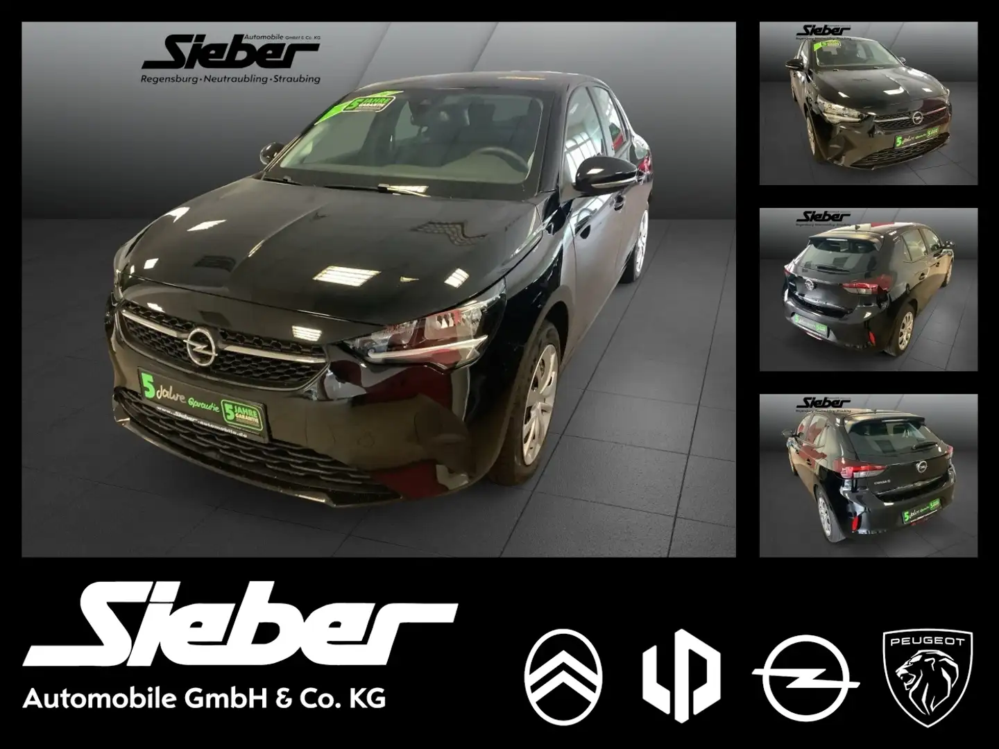 Opel Corsa-e Edition *Parksensoren*Sitzheizung*Klima* Schwarz - 1